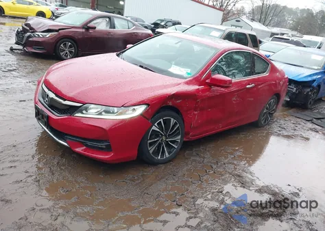 2017 Honda Accord Ex-L V6 from USA, damaged, VIN 1HGCT2B82HA002214